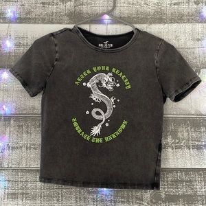 hollister, small, tiny tee